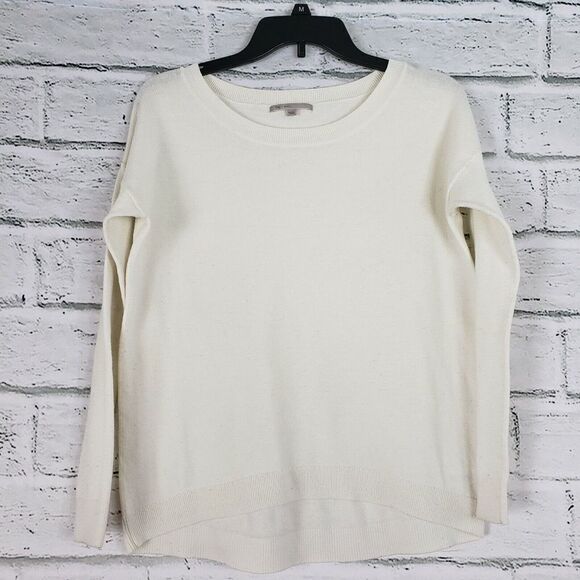 Gap Cream White Long Sleeve Sweater Womens Small Nylon Blend - Picture 1 of 6